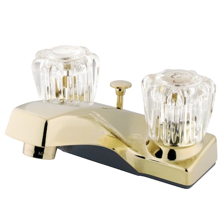 Kingston Brass 4" Centerset Bathroom Faucet, Polished Brass KB102B